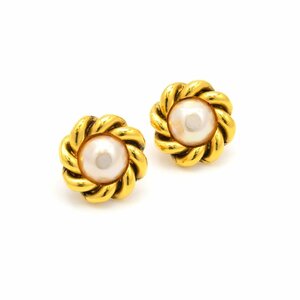 CHANEL シャネル イヤリング メタル ゴールドGP パール レディース アクセサリー ラウンド ヴィンテージ 【中古】