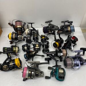 蔵出し〜 釣具 リール 20点 まとめ売り RYOBI Daiwa SHIMANO ダイワ シマノ リョービ フィッシング スピンリール メーカー品 動作未確認