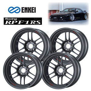 ENKEI エンケイ RPF1RS (マットダークガンメタリック/リム深度72mm) 10.5J x 18インチ ±0 PCD114.3 5穴 4本セット (RPF1RS-E003-MDG-4S