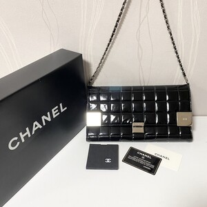 美品 CHANEL シャネル チェーンショルダーウォレット ウォレット ブラック 黒 チェーンショルダーバッグ ココマーク