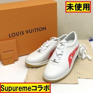 未使用/LouisVuitton/スニーカー/supremeコラボ/サイズ6.5/靴ひも・箱・保存袋セット/コレクション/ルイヴィトン/シュプリーム/CB18