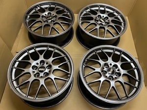 鍛造 軽量 BBS RG-R RG747H RG747 ホイール 4本 7.5J-18 PCD100 5穴 +49 ハブ56 カローラツーリング 210系 86 BRZ インプレッサ 等へ a18