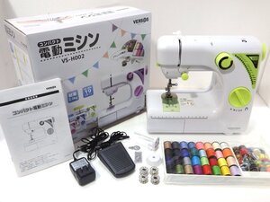 ★ 動作確認済 ★ VERSOS ベルソス VS-H002 コンパクト電動ミシン フットペダル 縫い模様19パターン 家庭用 裁縫 ハンドメイド ★