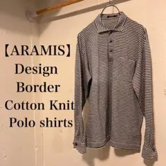 良柄 90s vintage ARAMIS アラミス ボーダー柄ポロシャツ 古着