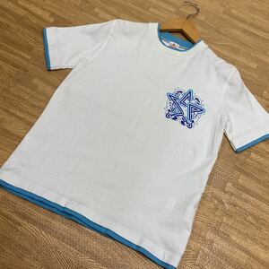 72 サザンオールスターズ　2004 ライブ　Tシャツ　半袖　レイヤード風　桑田佳祐　バンド　バンT サイズS ホワイト　0810W