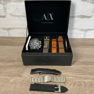 ★ ARMANI EXCHANGE クォーツ 時計 腕時計 アルマーニ ARMANI 交換ベルトセット メンズ時計