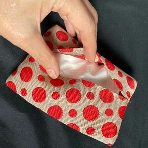 ハンドメイド　たたみへり　ティッシュケース　ポケット付　畳縁　handmade Japanese tatami edging brocade pocket tissue pouch 12