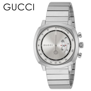 グッチ 腕時計 手表 メンズ レディース ユニセックス グッチ時計 グリップ 40mm ブランド シルバー gucci プレゼント 誕生日プレゼント