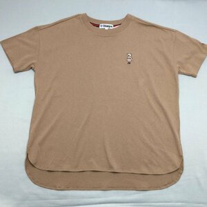 【送料無料】【新品】Kaepa レディース半袖Ｔシャツ（チュニック丈 コットン100％ ゆったりタイプ）　　M　　 ライトブラウン★21116