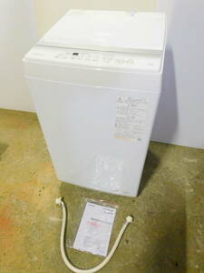m671 ♪美品♪2023年製♪ 東芝 全自動洗濯機 AW-5GA2 洗濯機 5㎏ 家電製品 ダブルシャワー洗浄ピュアホワイト 風乾燥