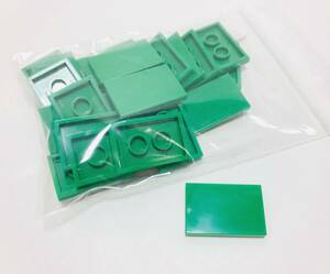 【新品未使用】レゴ　LEGO　タイル　2x3 グリーン　緑　24枚　２×３