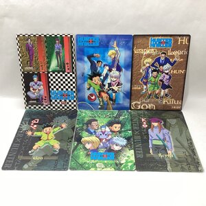 ジャンボカードダス　ハンターハンター　6枚 まとめて　バンダイ 1999 MADE IN JAPAN 日本製　ヒソカ カイト ゴン キルア クラピカ