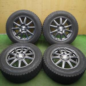 *送料無料* バリ溝 キレイ 9.5分★スタッドレス 195/65R15 ダンロップ ウインターマックス WM01 FINAL SPEED MiD PCD114.3/5H★4020909Hス