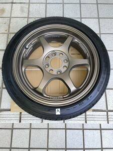 5次元 5ZIGEN 15インチアルミホイール 5J PCD100 4穴 4本セット 中古 165/50r15 ハブ径変換カラー６枚