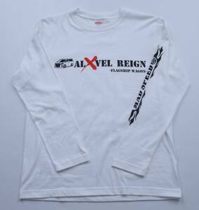 【MADSPEED】趣味Tシャツ アルヴェル ver ホワイト 長袖（アルファード ヴェルファイア AGH30W GGH30W AYH30W AGH20Wetc） XLサイズ