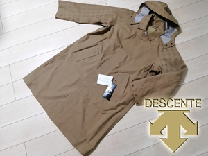 新品 デサント ポーズ DESCENTE PAUSE チェック柄 3シーズン対応 ステンカラーコート メンズ L BGE 定価64,900円 防水 発熱ダウンベスト付