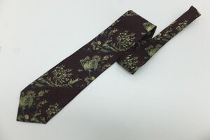 ■【YS-1】 ケンゾー KENZO ネクタイ ■ 状態良好 ■ 大剣幅 8.6cm シルク100% チョコ系 総柄 やや薄手 ■ 日本製 【同梱可能商品】■A