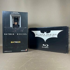 XA722●【 HOTTOYS バットマン 1/4 バストアップ フィギュア 】「バットマン ビギンズ Blu-ray LIMITED EDITOIN GIFT SET」特典