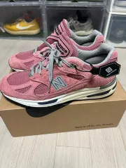 【雷市場（ポンジャン）商品韓国直送】 New Balance(ニューバランス) 991v2 メイドイン uk ブランドアプリコット (ピンク) 255