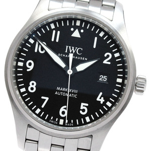 IWC IWC SCHAFFHAUSEN IW327011 パイロットウォッチ マークXVIII デイト 自動巻き メンズ 美品 保証書付き_860324