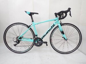 美車 Bianchi/ビアンキ アルミフレームロード Via Nirone 7 チェレステ・ブラック 2021/Shimano Sora 9s Size 47 § 71154-1