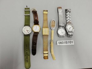 0601B101　時計　腕時計　ジャンク品　おまとめ　SEIKOセイコー　TIMEX　CREDIT SUISSE　など　