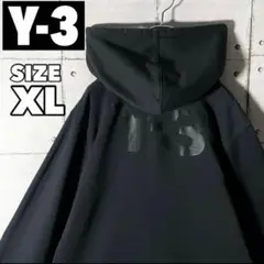 【入手困難】Y-3ワイスリー☆バックプリント ダブルジップパーカー希少サイズXL