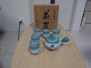 小石原焼　茶器セット　急須　湯呑５個