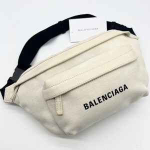 BALENCIAGA バレンシアガ エブリデイ ウエストポーチ ボディバッグ ショルダーバッグ ウエストバッグ エブリディ ホワイト 白 キャンバス