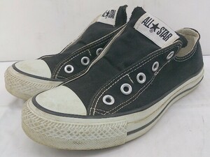 ◇ CONVERSE コンバース 1C238 ALL STAR SLIP III OX スニーカー シューズ 23ｃｍ ブラック ホワイト レディース