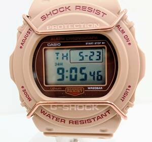 【美品・箱付き】CASIO G-SHOCK DW-5700PT-5JF デジタル ブラウン ワイヤープロテクター クォーツ 腕時計