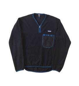 PATAGONIA パタゴニア CAPILENE キャプリーン フリース プルオーバー カヌー カヤック USA製 ジャケット ハーフジップ ブラック 黒 S