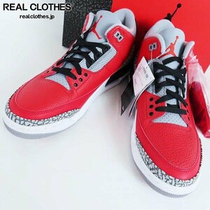 【未使用】NIKE/ナイキ AIR JORDAN 3 RETRO SE FIRE RED CEMENT エアジョーダン3 CK5692-600/28 /080