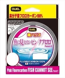 デュエル☆魚に見えないピンクフロロ ショックリーダー(5lb)