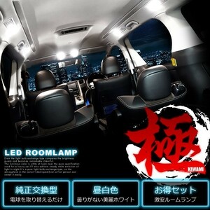 RB1 RB2 オデッセイアブソルート [H15.10-H20.9] 純正球交換型 極LEDルームランプ 【10点セット】