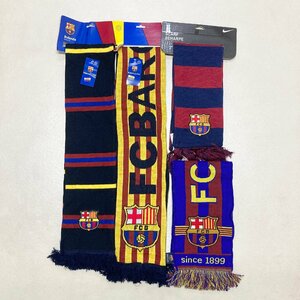 ●【タグ付き有】サッカー マフラー スカーフ 4点 まとめ売り FCB FCバルセロナ NIKE DRAPS CENTER ポルトガル製含む 卸 現状品 0.88kg●