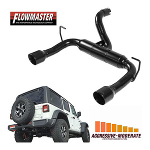 FLOWMASTER フローマスター Outlaw Axle-back エキゾーストシステム ステンレス マフラー 左右2本出し 817803 ジープ JL ラングラー