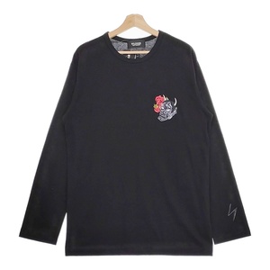 Yohji Yamamoto WILDSIDE ワイルドサイド 新品 Hannya Long Sleeve T-shirt WJ-T35-013 Tシャツ ブラック ヨウジヤマモト4-1129M F98379