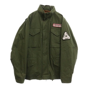 Palace Skateboards パレススケートボーズ P65 JACKET ロゴワッペン ジップアップ フィールドジャケット カーキ