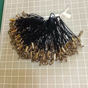  カニカン ストラップ 100本セット 金具カラー銀 