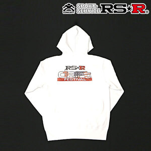 RSR ドリフトフェスティバル ジップアップパーカー ホワイト XXLサイズ GD129XXL