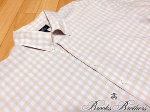 Brooks Brothers ブルックス・ブラザーズ 半袖ボタンダウンシャツ コットン100% 2XLサイズ(XLサイズ表記)