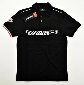 送料無料3★Wilier★ウィリエール Squadra Corsa ポロシャツ size:S ブラック