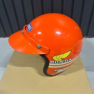 SHOEI ショウエイ　GV　ヘルメット　Mサイズ　ジェットヘルメット オレンジ　当時物 ビンテージ