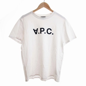 アーペーセー A.P.C. T-SHIRT VPC BLANC H-R 21P Ｔシャツ カットソー 半袖 ロゴ プリント M 白 ホワイト 24213190032 /ZS メンズ