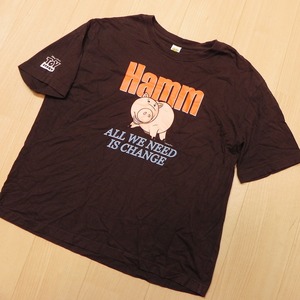 RODEO CROWNS ロデオクラウンズ トイストーリー Hamm 半袖 Tシャツ FREE 焦げ茶色 コラボ ★b