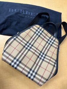 d1e76 バーバリー ノバチェック BURBERRY Burberry リュック　 ベージュ系 肩掛け ベージュ