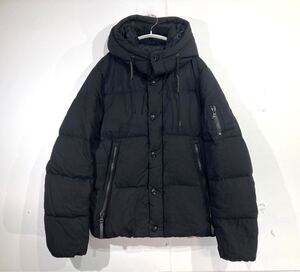 48-89 ナノユニバース 19AW 668-9214002 　西川ダウン ウール ダウンジャケット M ブラックメンズ