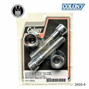 カスタム ビレット コーン ヘッド ライザー ボルト カバー ハーレーダビッドソン 2416-4 colony コロニー