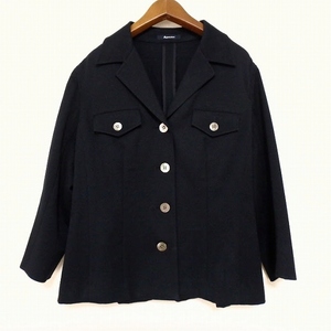 #anc アクアスキュータム Aquascutum ジャケット 紺 薄手 レディース [905565]